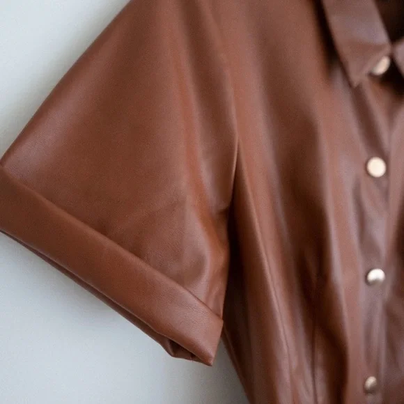 Zara faux leather dress - Picture 11 of 14